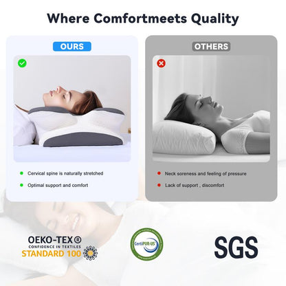 CloudNest™ Ergonomic Alignment Sleep Pillow