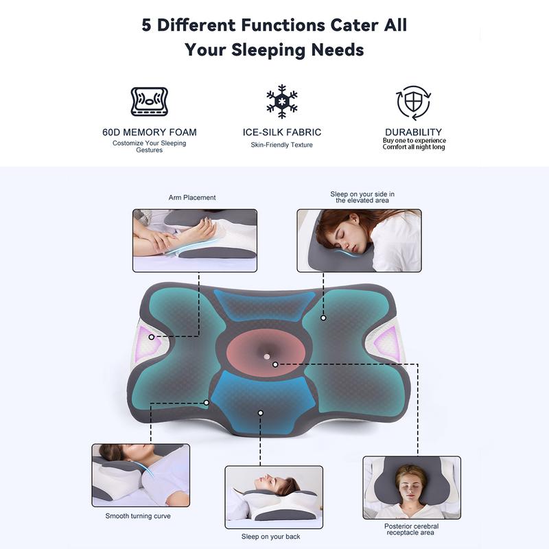 CloudNest™ Ergonomic Alignment Sleep Pillow