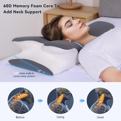 CloudNest™ Ergonomic Alignment Sleep Pillow
